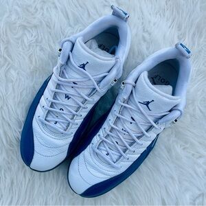 Nike Air Jordan 12 Low Golf Shoes French Blue